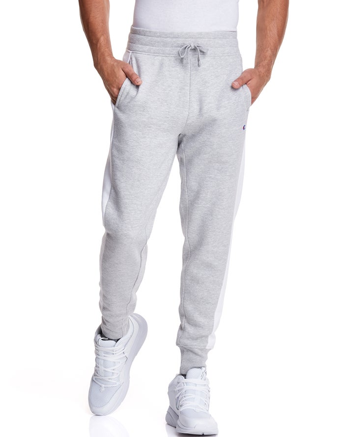 Jogger Champion Hombre - Colorblock Stripe Fleece ( Gris ) 5374869-RX